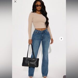 NWT Fashion Nova Best Ever Low Rise Flare Jeans